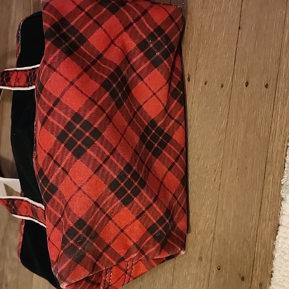 Lands' End zip top canvas Tote Bag - Picture 9 of 12